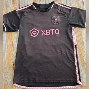 Adidas Inter Miami CF Messi #10 Soccer Jersey Sz Med Black Pink MLS Football